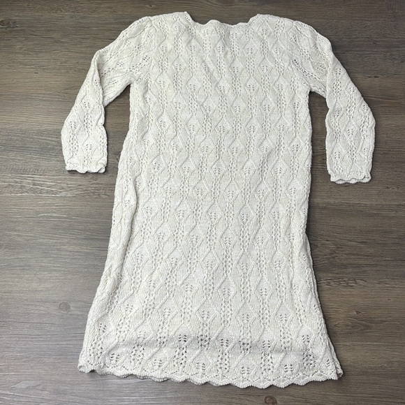 Cat & Jack Girls Cream and Gold Sweater Dress, size 14-16 - Picture 9 of 10